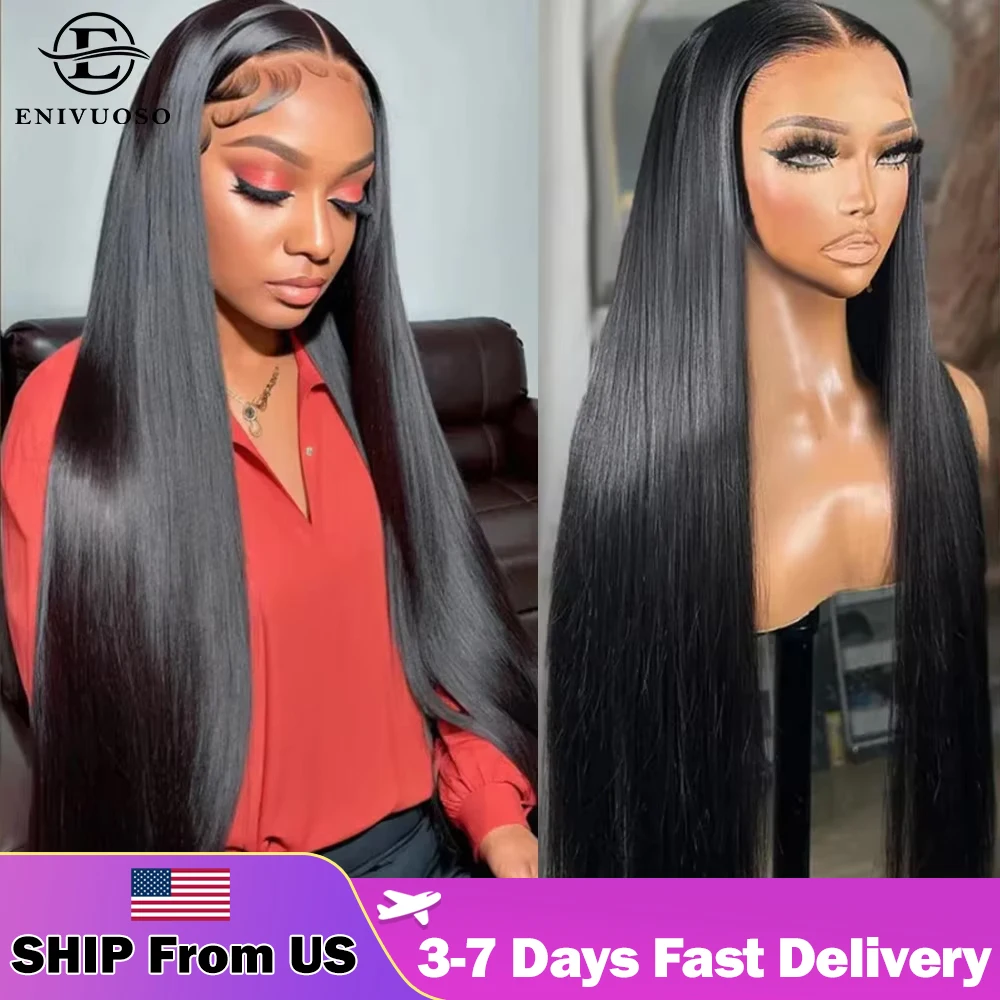 Шелковые прямые прозрачные фронтальные парики 13 х4 HD предварительно выщипанные