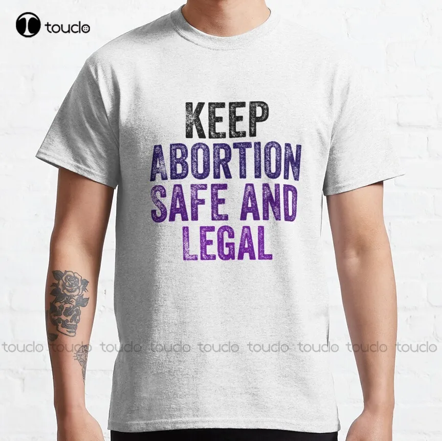 

Безопасная и легальная классическая мужская футболка с надписью «Keep aborte», индивидуальные мужские футболки с цифровой печатью Aldult для подро...