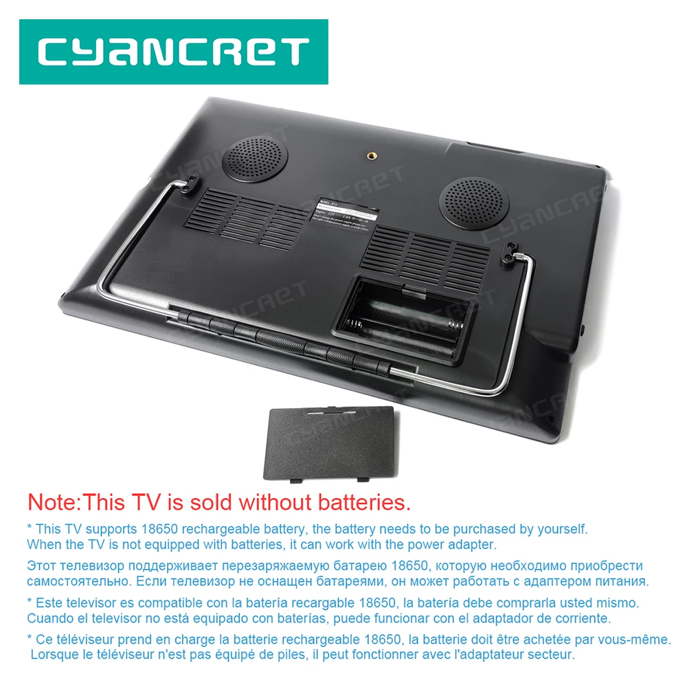 Портативный телевизор LEADSTAR D14 14 дюймов без аккумулятора цифровой и аналоговый