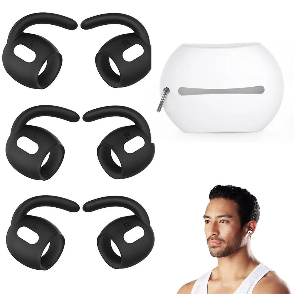 

Bluetooth-compatible Headphones Ear Hooks Soft Silicone Anti-lost Ear Cap Compatible For Airpods Pro2 Accessorie