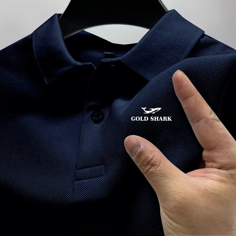 Года мужская рубашка поло с короткими рукавами крутая и дышащая спортивный топ