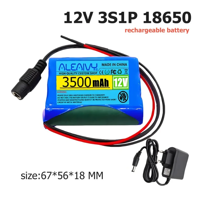Аккумулятор Li-Ion Aleaivy 12V 3500mAh