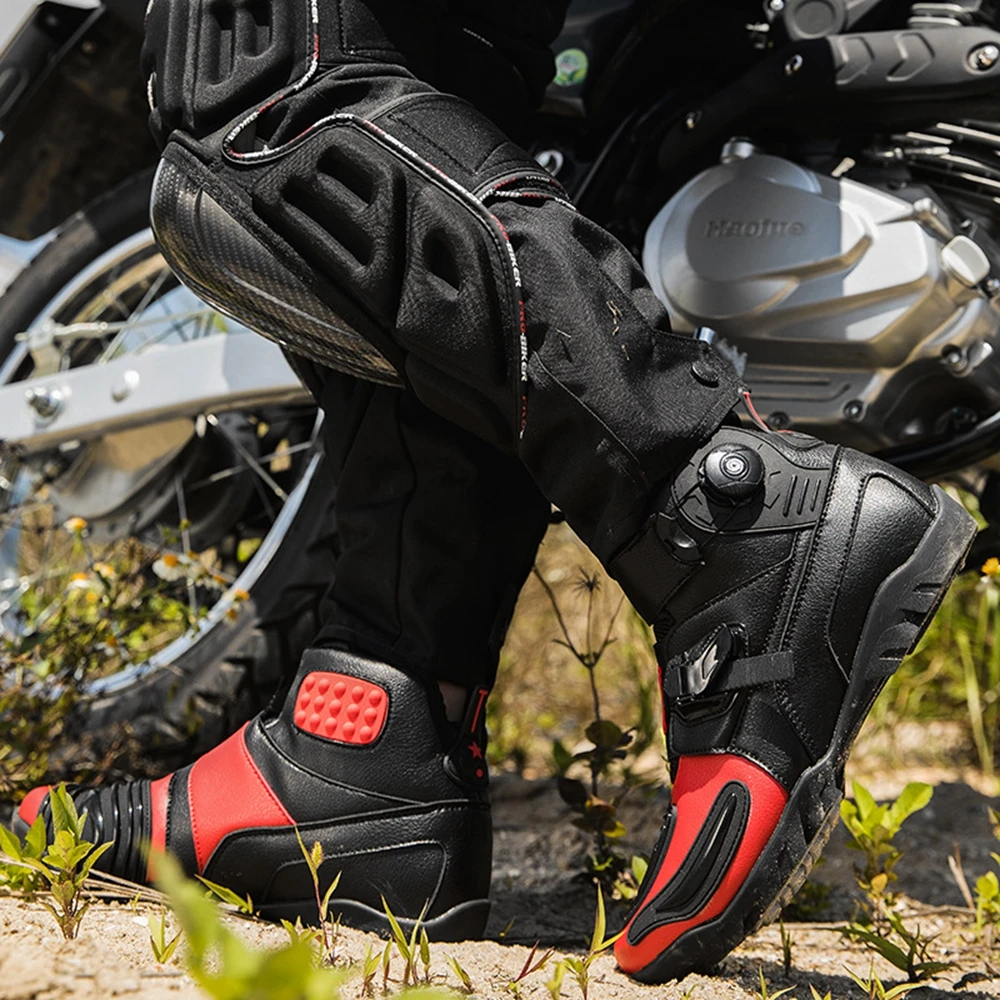 Motorcycle Racing Boots Motorbike Riding Boots Motocross Locomotive Shoes Equipment Outdoor Casual Waterproof Shoes For Men enlarge