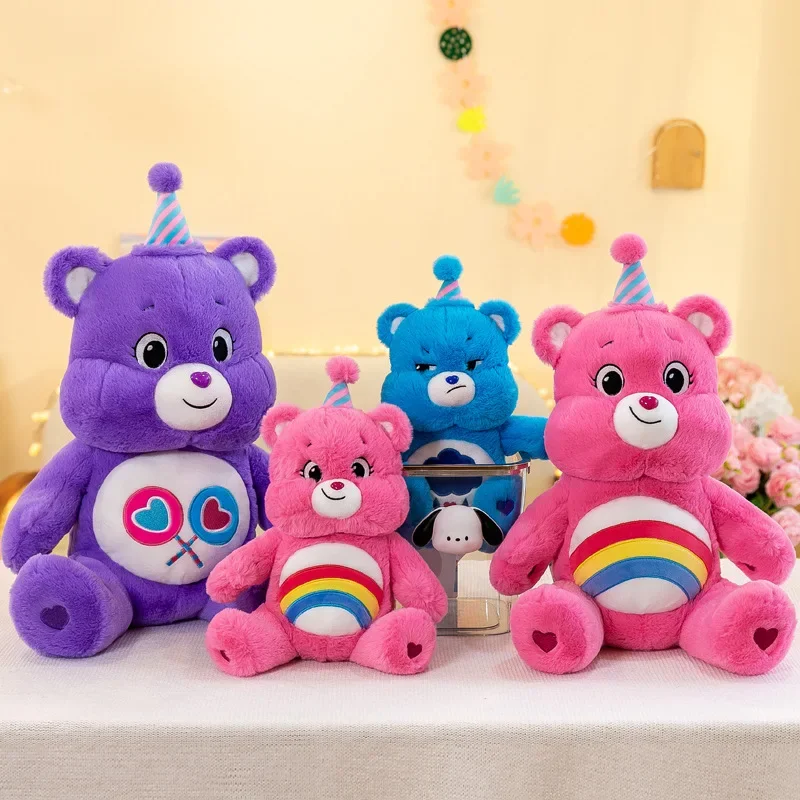 35 см MINISO Care Bears плюшевый кавайный Радужный медведь плюшевые игрушки милый аниме