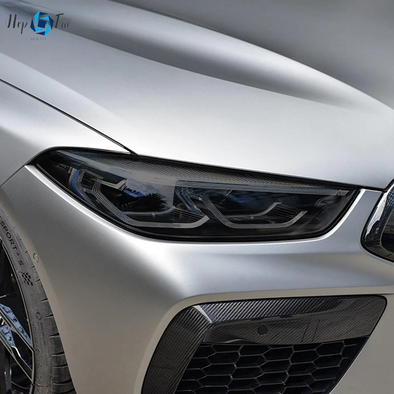 

Защитная пленка для автомобильных фар, виниловая защита, Прозрачная черная наклейка из ТПУ для BMW M8, конкуренция, F93, F91, F92, аксессуары GTE