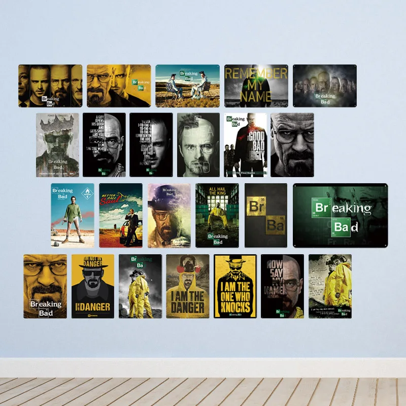 

Movie Breaking Bad Metal Poster Tin Sign Plaque Metal Painting Vintage Wall Plate Bar Pub Club Retro Home Decor Wall Sticker A1