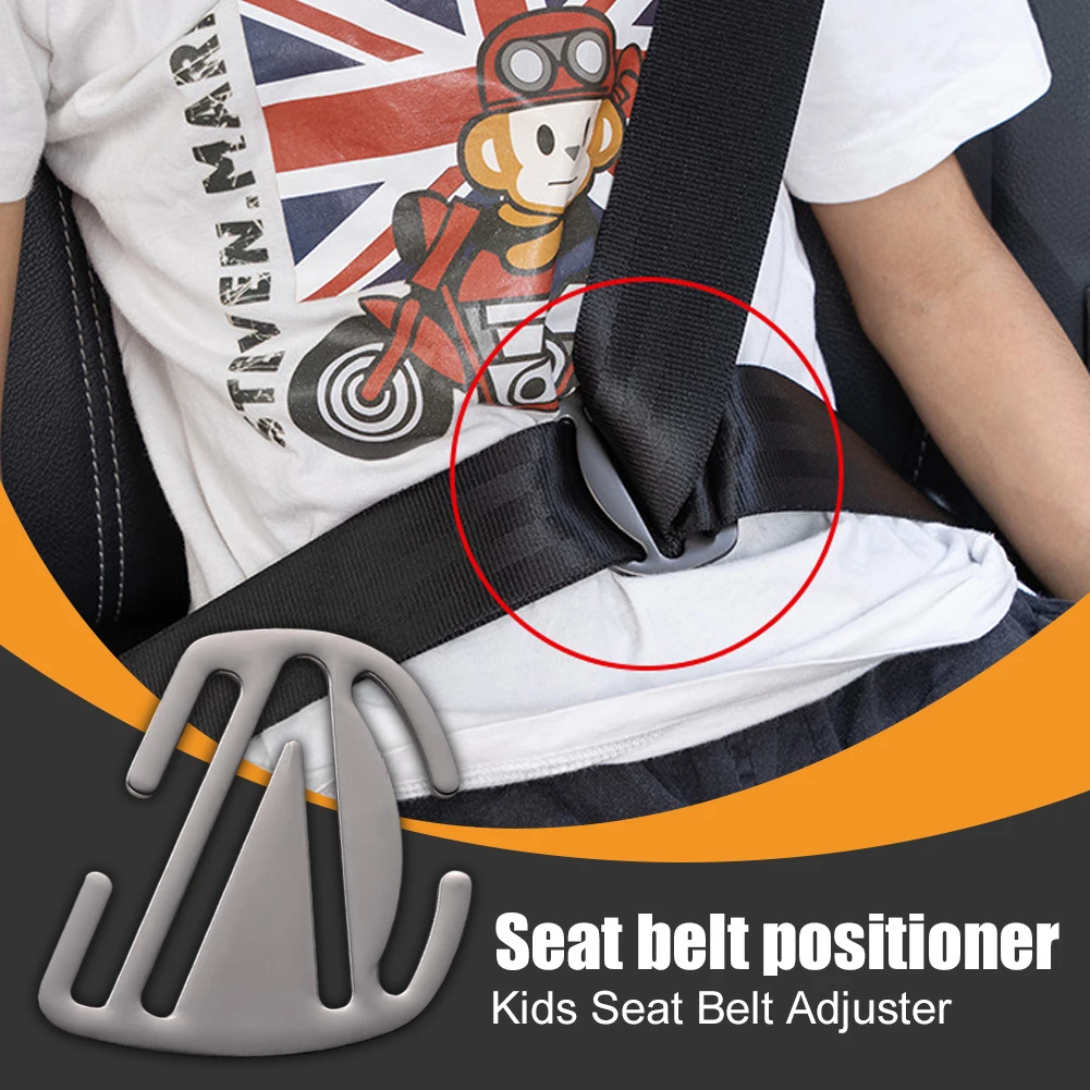 

Seat Belt Adjuster for Children Seat Belt Clip Retainer Kids Neck Strap Metal Positioner Lock Safety Belt Stopper Accessories
