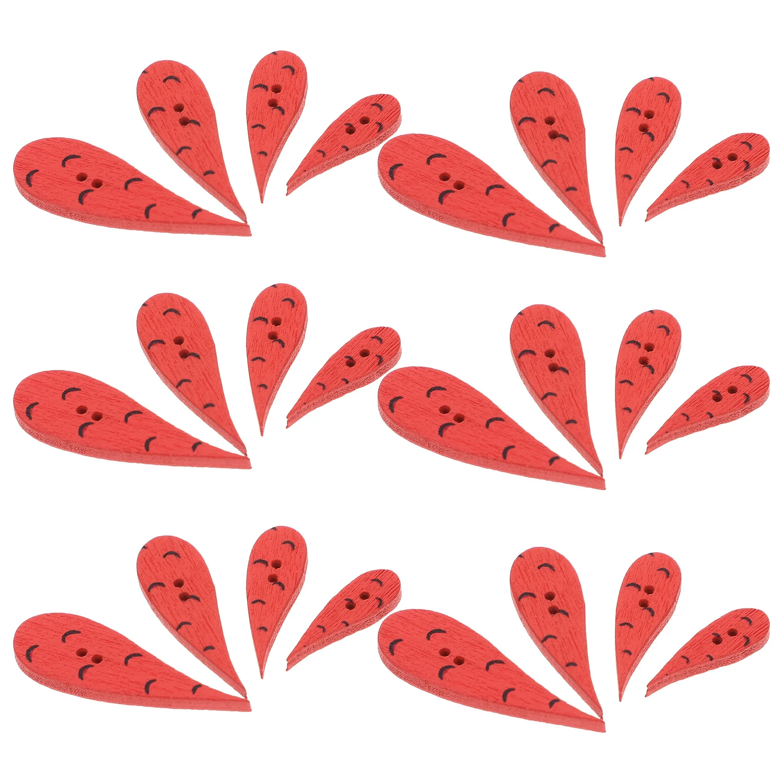 200 шт. пуговицы деревянные морковь Рождественский снеговик в форме носа ремесло