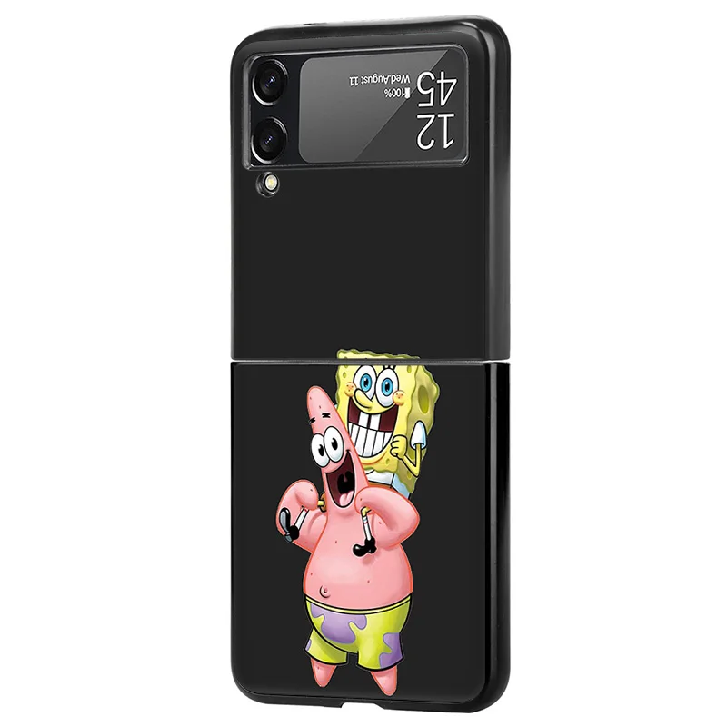 Жесткие чехлы для Samsung Z Flip6 Flip5 Flip4 Flip3 cute_spongps Galaxy ZFlip 6 5 4 3 5G высококачественный