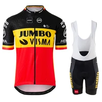 2022 jumbo visma cycling jersey set mens cycling clothing road bike shirts suit bicycle bib shorts mtb wear maillot culotte