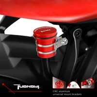 for aprilia tuono v4 factory 2017 2018 2019 universal motorcycle rear brake fluid reservoir clutch tank oil fluid cup cover
