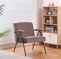 Living Room Sofa Furniture Chair Nordic Modern Minimalist Dressing Luxury leather sillas Plush Light Bedroom Lounge Fashion