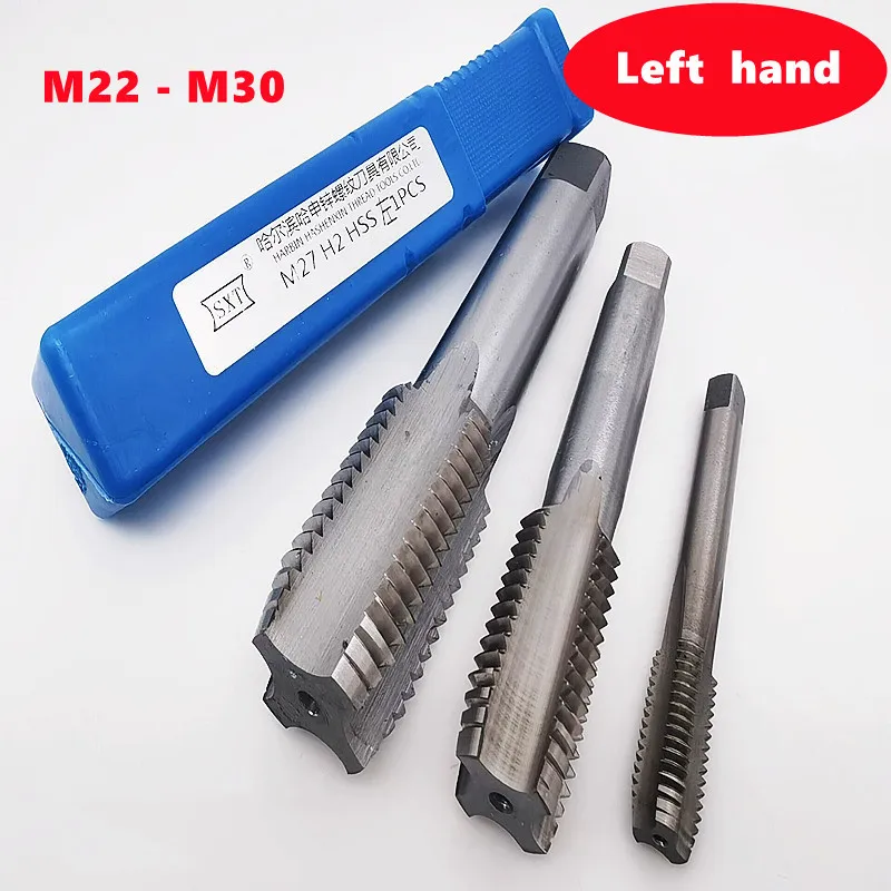 

1pcs W6542 HSS left-hand straight groove tap M22-M30, machine tool and manual thread repair tool for internal thread tapping