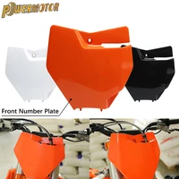 3 colors new motocross front number name plate plastic cover for ktm 250350450 sx fxc fand 125150 sx 16 17