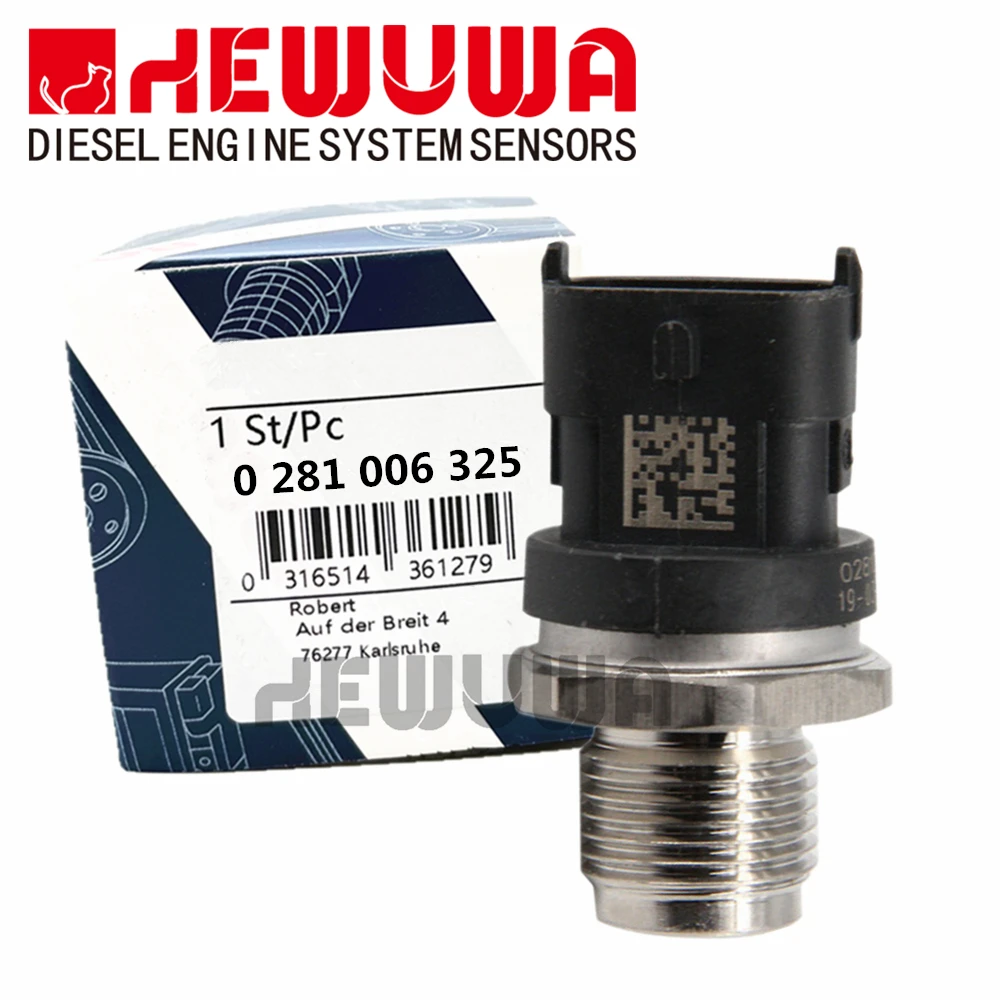 

Fuel Rail Pressure Sensor Common Regulator OEM 0281006325/ 2T2906051B FFORD IIVECO VVW Constellation Delivery DDODGE TTATA PRIMA