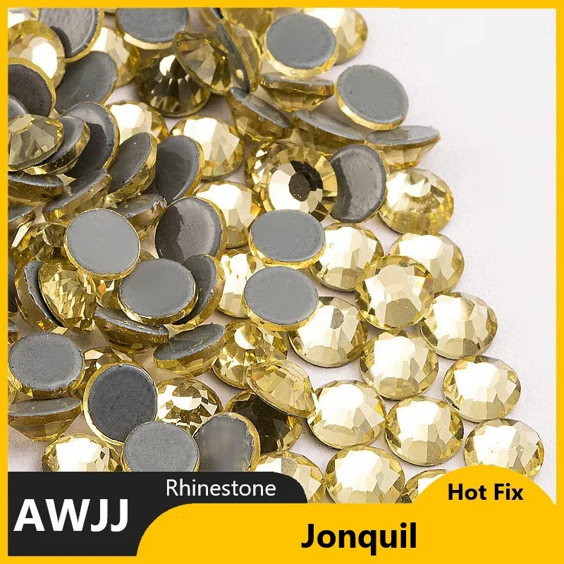 Φ 42 цвета Crystal AB Better DMC горячая фиксация стеклянные стразы