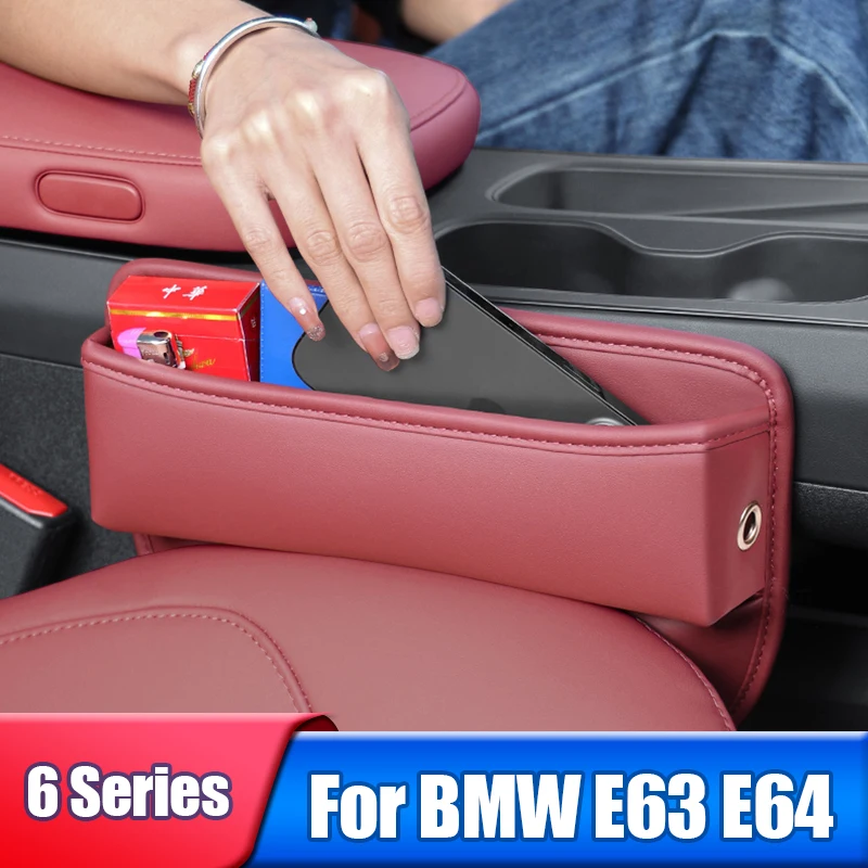

Car Seat Crevice Storage Box For BMW 6 Series E63 E64 630i 640i 650i 640d M6 2004 2005 2006 2007 2008 2009 2010 Accessories