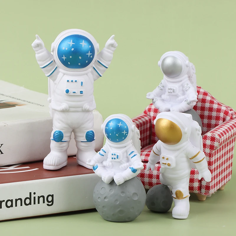 

3Pcs Universe Rocket Astronaut Happy Birthday Letter Decoration Cake Topper