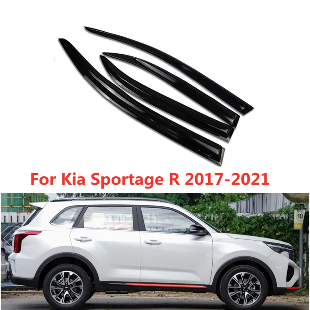 

For Kia Sportage R 2017 2018 2019 2020 2021 Window Visor Rain Guard Weather Shield Wind Deflector Slim Awning Shelter Raincoat