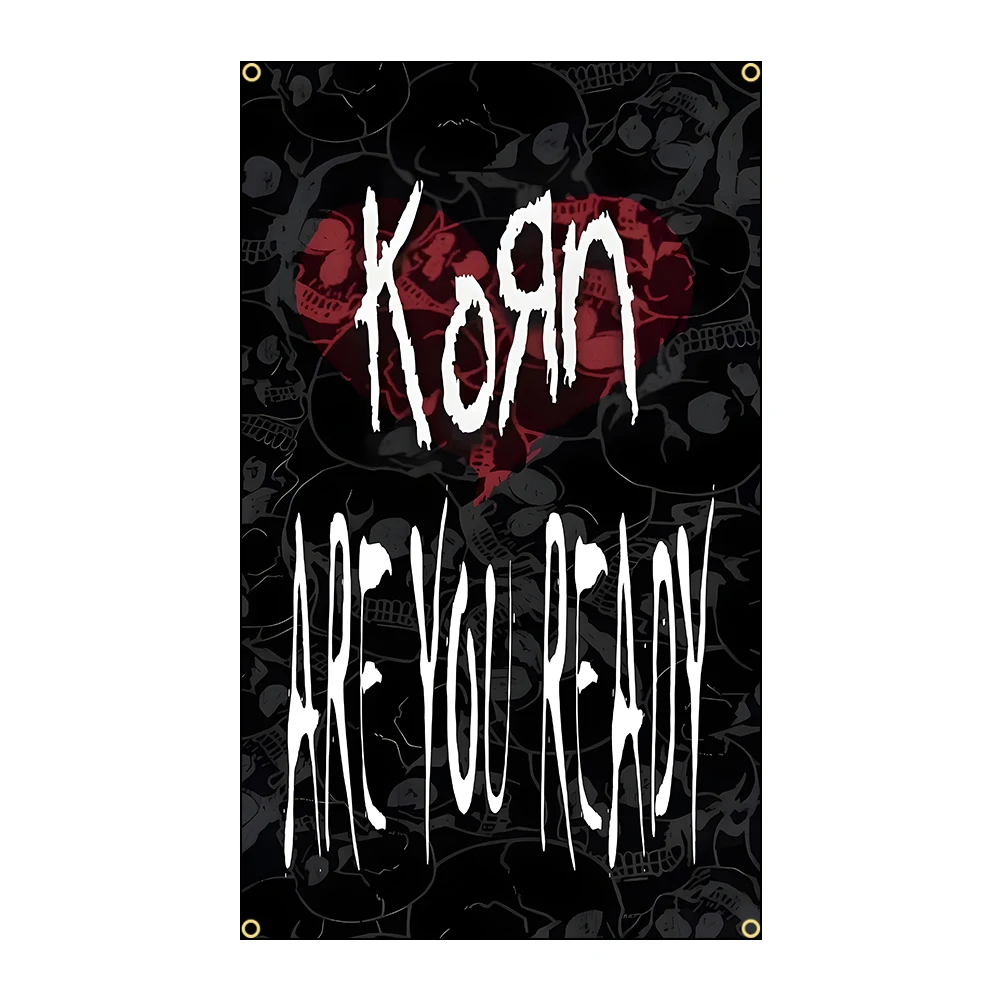 Фото Флаг группы K-Korn из полиэстера с принтом для украшения стен гаража и декора на открытом воздухе №3