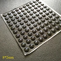 8300pcs 8x2mm Self Adhesive Silicone Rubber Feet Pads Kitchen Cabinet Door Bumpers Damper Buffer Dock Furniture Hardware Pad