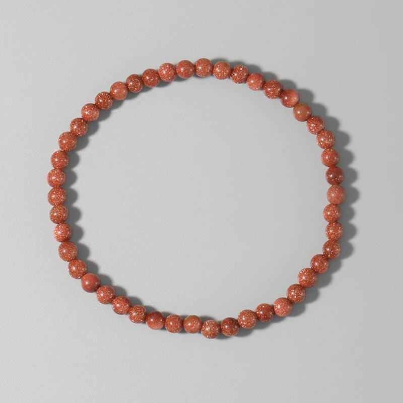 OAIITE 4 мм браслет из песчаного камня мини энергия Природный камень Йога для