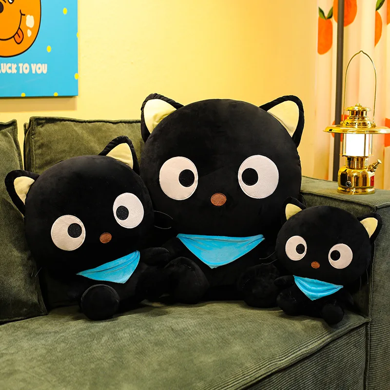 Фото Новая плюшевая игрушка Kawaii Chococat Sanrio Chocolate Cat, мягкая игрушка, милый детский подарок на день рождения, Рождество для детей, мягкая кукла, оптовая продажа №3