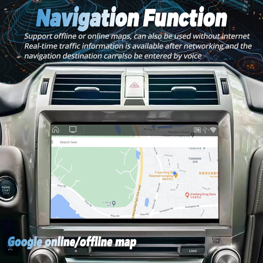 Android 2K Qled экран для Lexus GX400 GX460 2010-2020 беспроводной Carplay GPS-навигация автомобильный