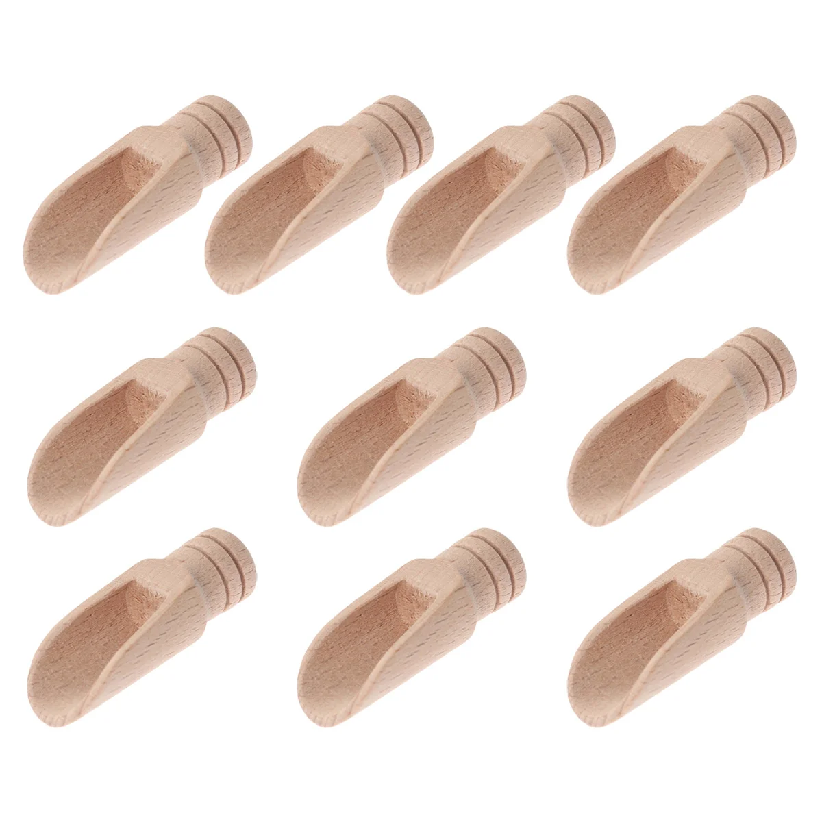 

Spoon Wooden Scoop Tea Salt Mini Scoops Wood Coffee Spoons Candy Sugar Seasoning Bath Flour Kitchen Condiment Nut Scooper