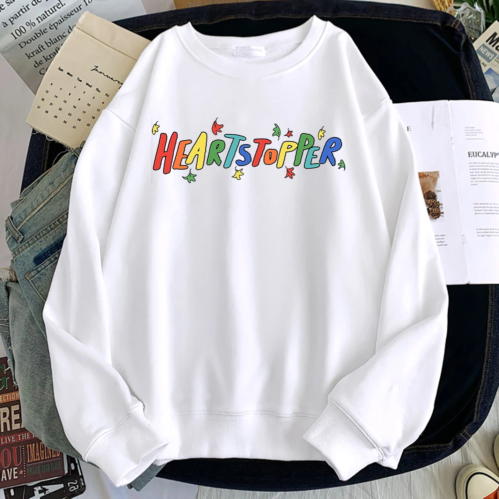 

Heartstopper TV Series Cartoon Sweatshirt Male Harajuku Manga Hoodies Autumn Fleece Casual Men Streetwear Loose Fashion Pullover