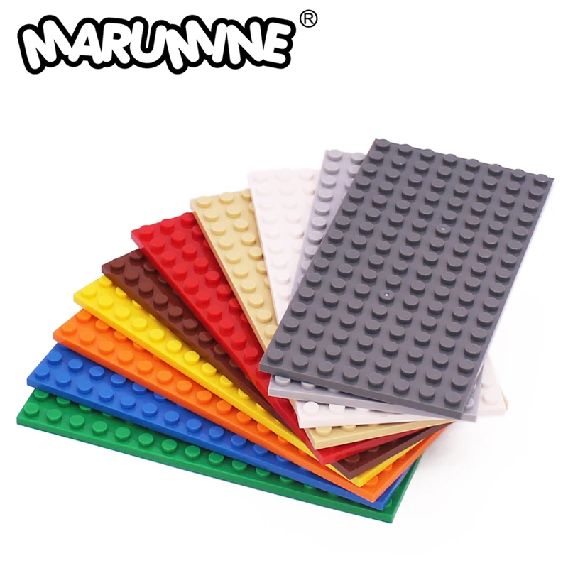 Базовая пластина MARUMINE 8x16 точек кубики Moc совместимая с 92438 моделями аксессуары Запчасти классический набор пластин для конструктора Базовая пластина MARUMINE 8x16 точек кубики Moc совместимая с 92438 моделями аксессуары Запчасти классический набор пластин для конструктора