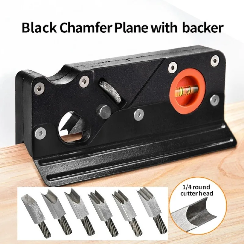 1pcs Chamfer Hand Planer With Backer Woodworking Edge Corner Plane Manual Planer  Chamfering Trimming Accessories