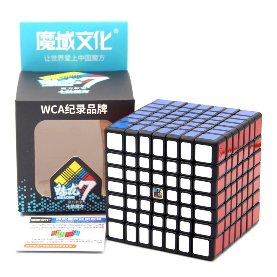 

Moyu 7x7 CUBE Classroom Meilong 7x7x7 Magic Cube 7Layers Cube Seven Layer Black Cube Puzzle Toys For Children