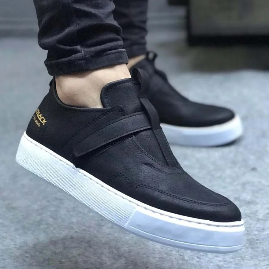 

Knack Casual Male Shoes 333 Black (White Bottom) Street Fashion New Season New Creation Cool Comfortable Style