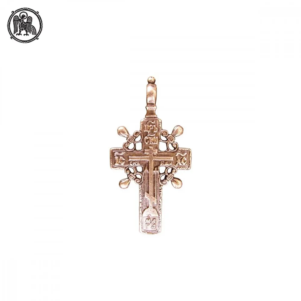 Голгофский крест восьмиконечный Латунь | Украшения и аксессуары