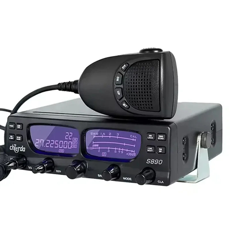 Фото Новое поступление 2025 года S890 CB Мобильный коротковолновый трансивер 40 Вт Walkie Talkie SSB AM FM Радио 50 км Long Ran USB Chard Communication №2