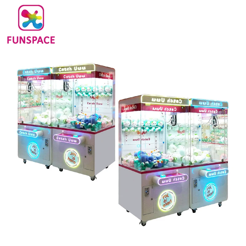 Фото Игровой автомат Funspace Doll Park: Дешевый аркадный призовой автомат с краном для ловли игрушек (на монетах) №4