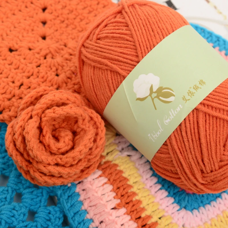 

10pcs Crochet Yarn Wholesale Cotton Soft Skin-friendly Hand Knitting Yarn Lana Hilos Para Tejer A Ganchillo Crochet