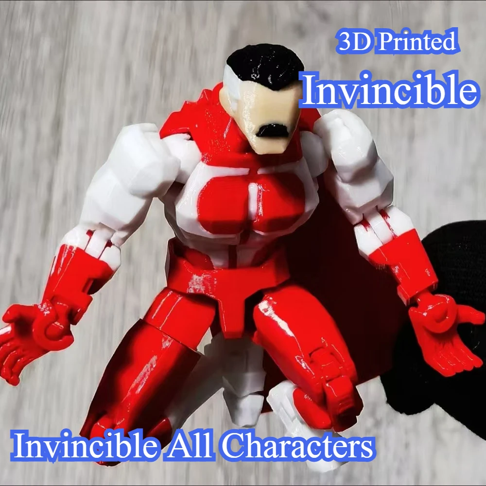 Фото 3D-печатная фигурка Blue-Masked Invincible T13 Dummy13 с множеством подвижных суставов, изменяющая форму, настраиваемая игрушка-подарок №3