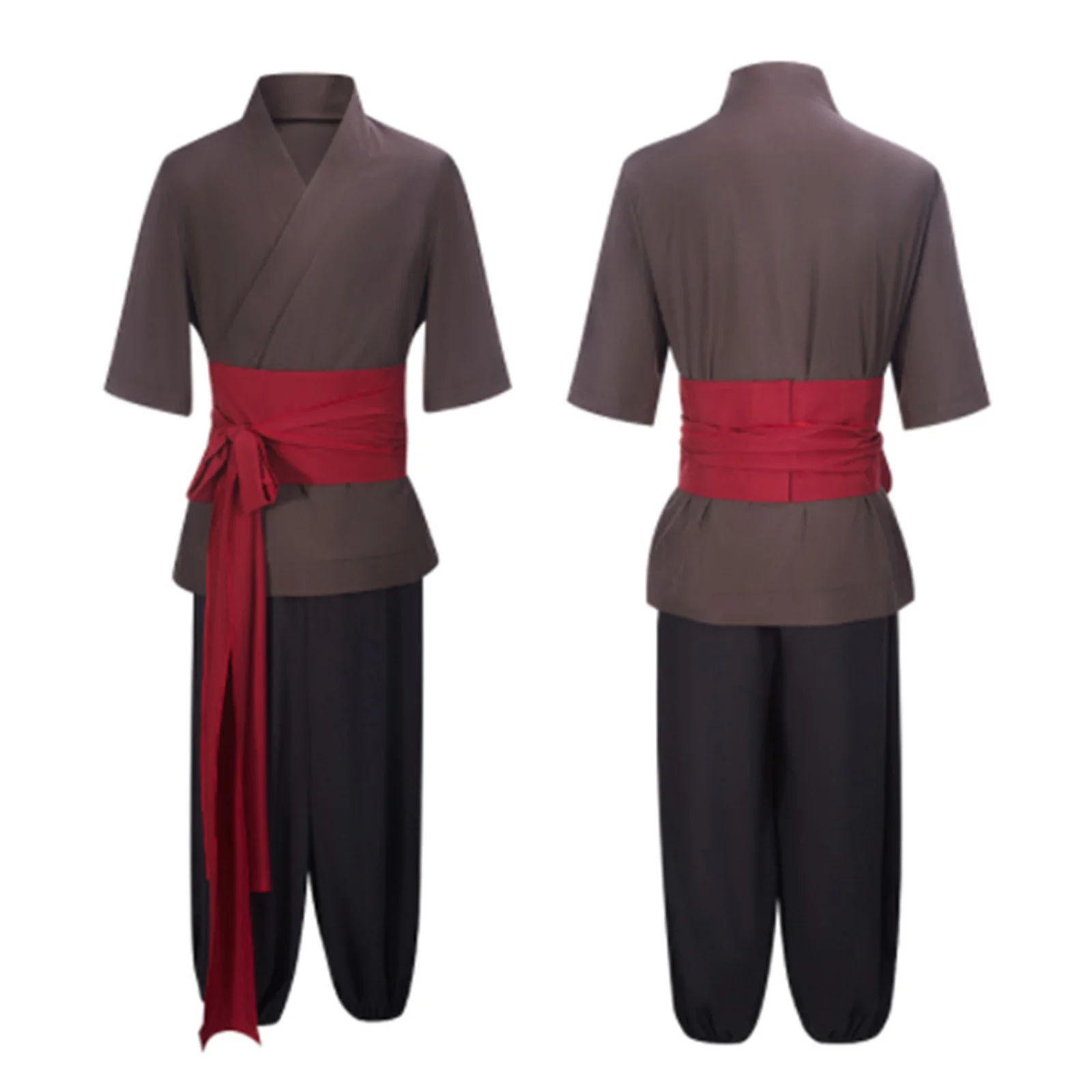 

The Movie Mortal Kombat Liu Kang Cosplay Costume Full Outfit Halloween Men Uniform Suit