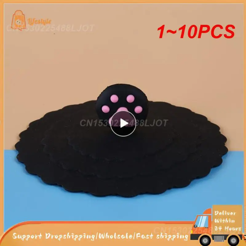 

1~10PCS 10cm Cartoon Cute Silicone Cup Cover Heat-resistant Leak Proof Sealed Lids Cap Dustproof Cup Cover Tea Coffee Lids