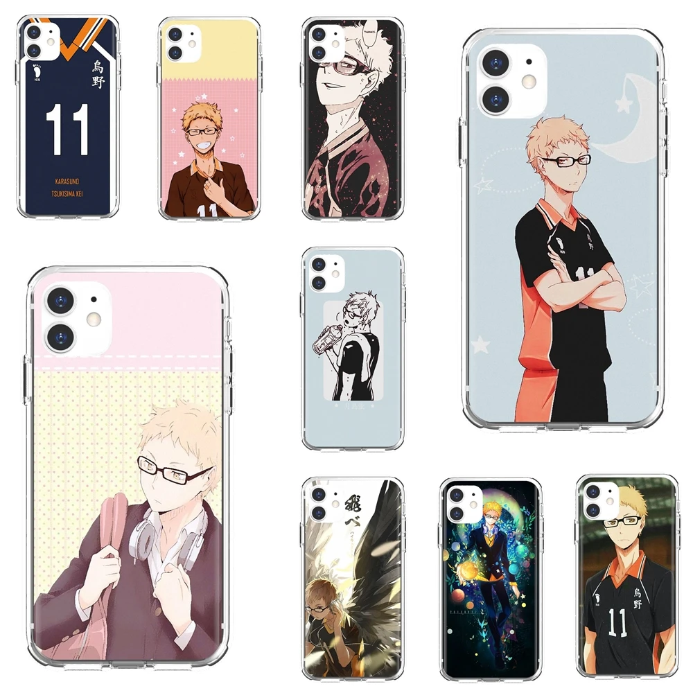 Чехол для телефона tsukishima-kei-Haikyuu-anime-Art Для Xiaomi Mi Note 10 11 t lite A2 A3 Max Mix 2S 3 poco X3 nfc F2 F3 Pro M3 |