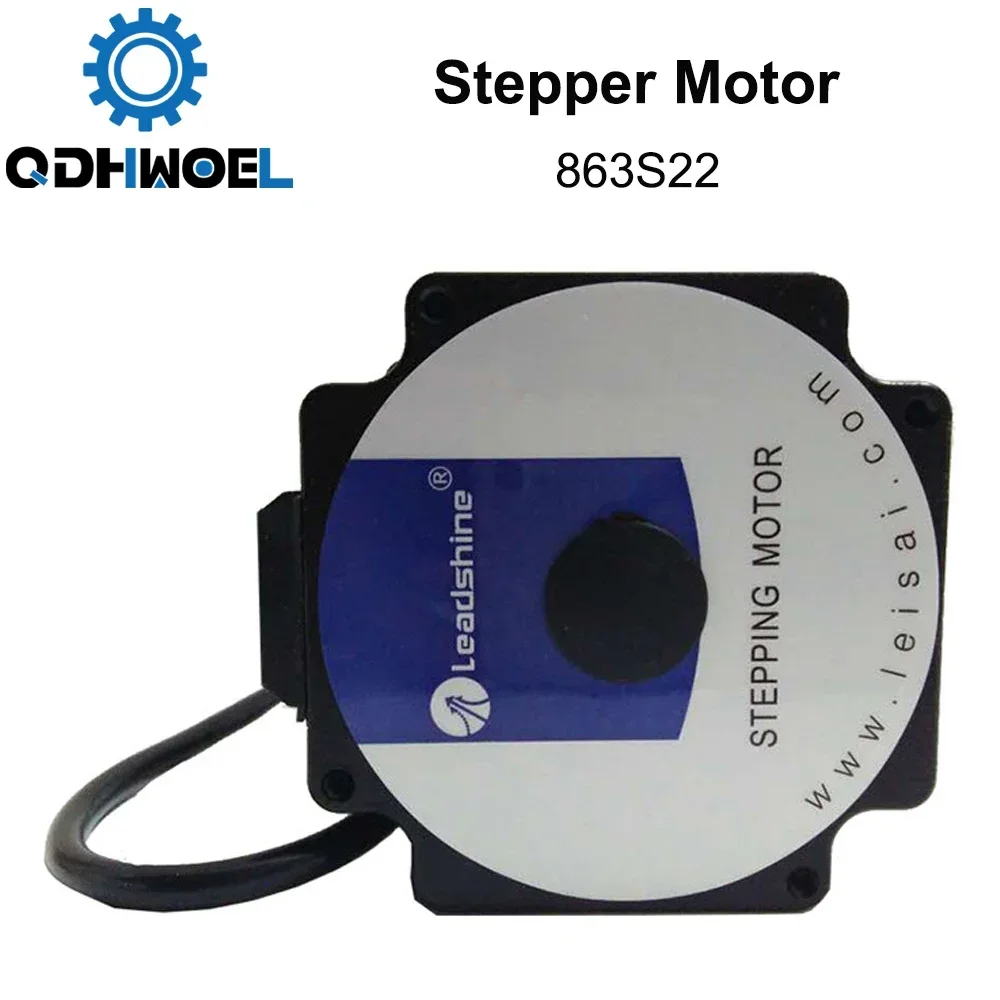 Фото QDHWOEL Leadshine 3-фазный шаговый двигатель 863S22 для NEMA34 5A Длина 71 мм Вал 12 мм №1