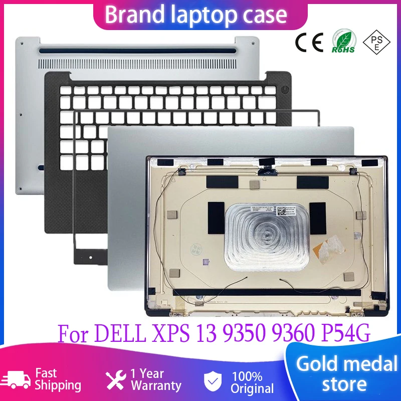 

NEW Laptop Top Case For DELL XPS 13 9350 9360 P54G Laptop LCD Back Cover/Front Bezel/Hinges/Palmrest/Bottom Case