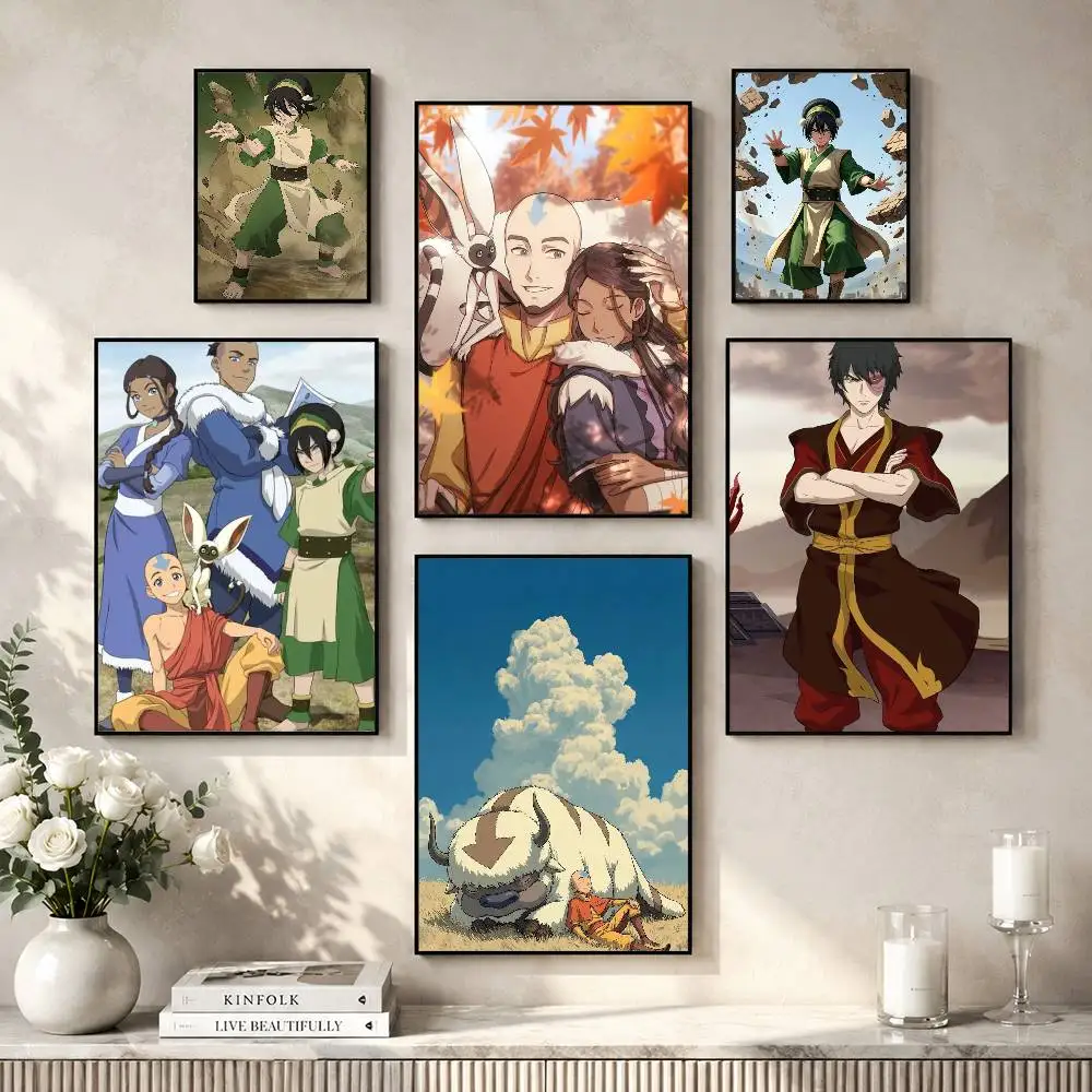 Фото Постер A-Avatar The Last Airbender, универсальный водонепроницаемый настенный декор высокого разрешения, самоклеящийся декор для любого помещения, идеальный подарок №1