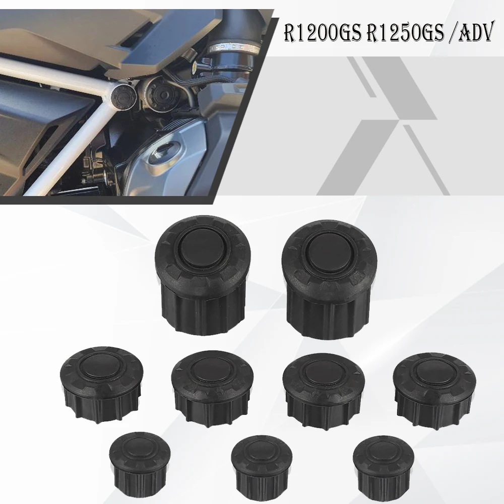 

For BMW R1250GS Adventure 2019 2020 2021 Motorcycle Frame Hole Cover Caps Plug Decorative Frame Cap Set R1250 GS R 1250 GS ADV