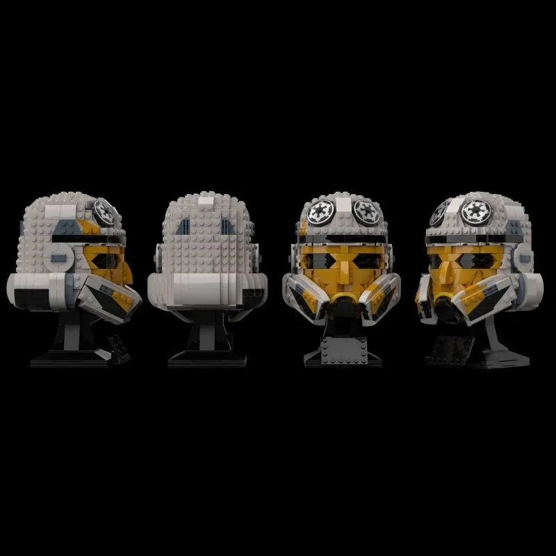 Фото 800 деталей MOC: Шлем капитана Эноха, модель звездной битвы, конструктор, архитектурный набор, DIY, рождественский подарок, креативная игрушка, развивающая идея, образовательный набор №2