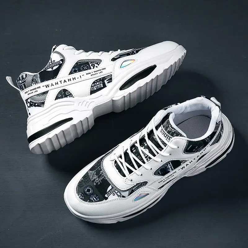 

big thick sole Running Shoes 47 2022 Trend Boys Sports Shoes Snackers Sneakers Without Laces Man Sport Shoes For Men Fitness