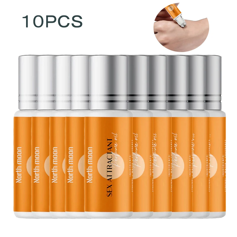 

10PCS Portable Rollerball Pheromone Oil Long Lasting Effective Body Temptation Pheromone Erotic Glamour Fragrances for Adult
