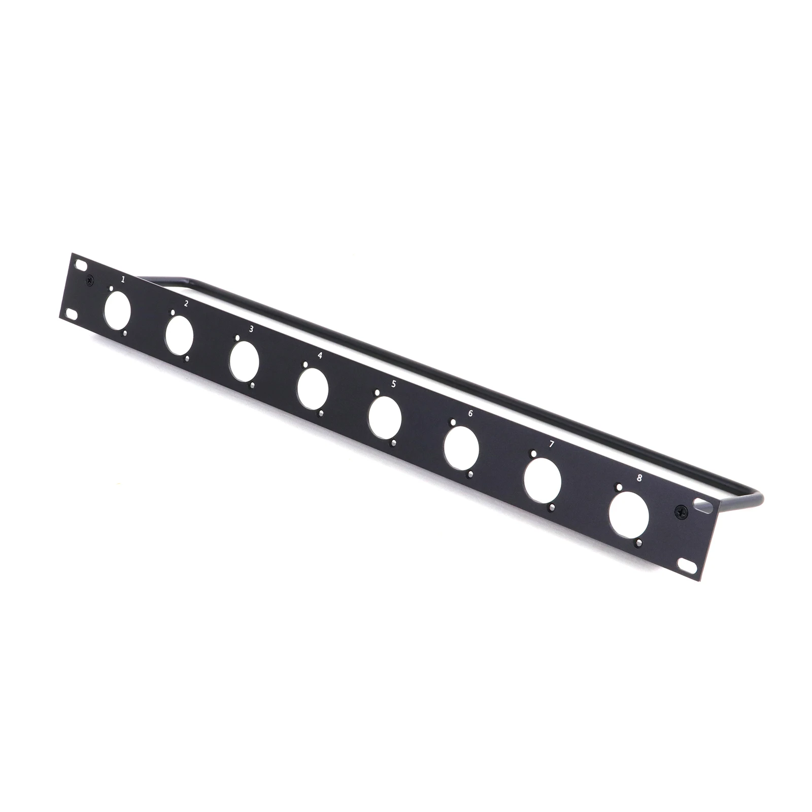 

1U Rack Panel 8D XLR Audio Rack Mount Panel, 8-контактный 1U Flight Case Mount 8-канальный 3-контактный разъем XLR для крепления на шасси «папа/гнездо»